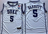 Duke Blue Devils 5 RJ Barrett White Nike College Basketball Jersey,baseball caps,new era cap wholesale,wholesale hats